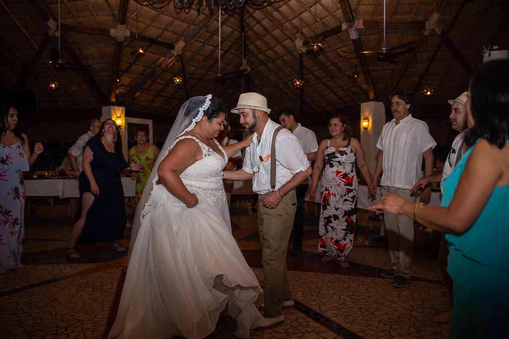 couple dancing at destination adventure elopement