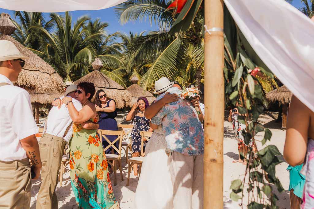 adventure elopement ceremony in cozumel