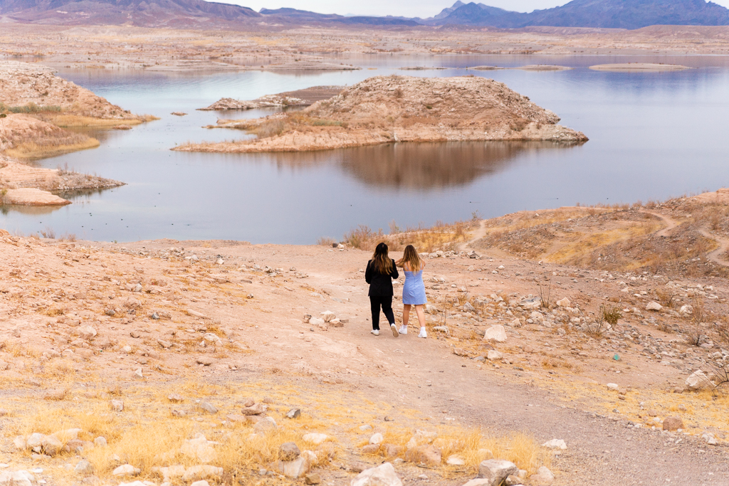 lesbian couple eloping in desert location