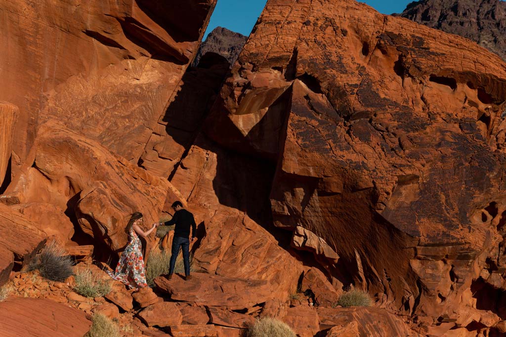 eloping in a desert location