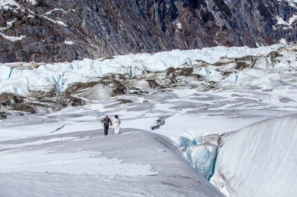 alaska glacier elopement