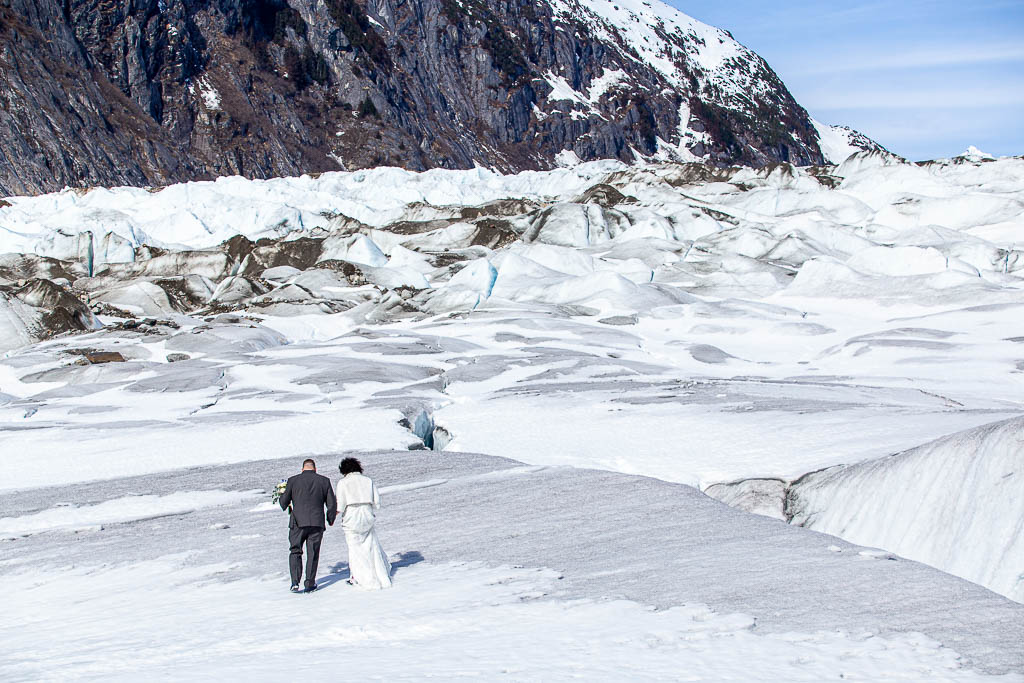 a glacier all to ourselves elopement