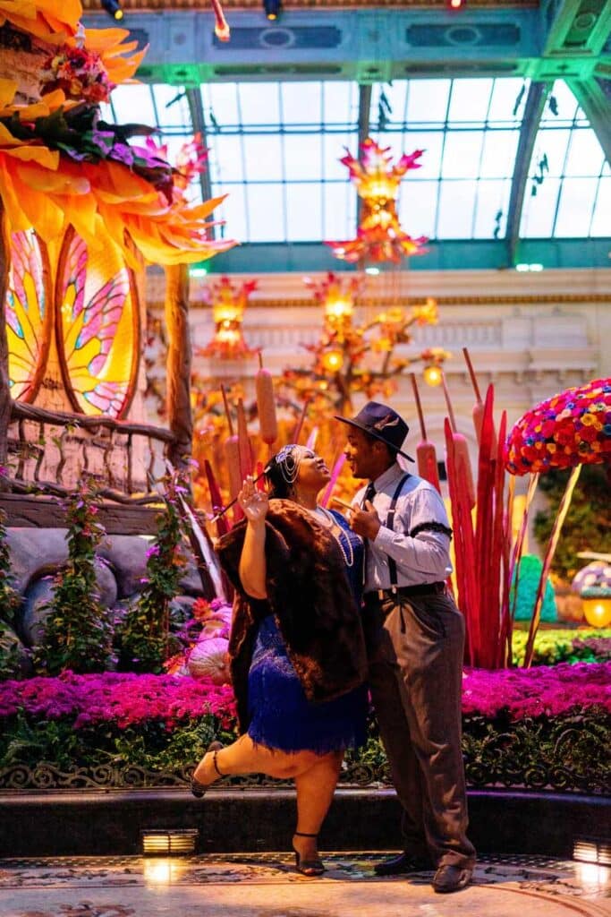 bellagio conservatory elopement photos