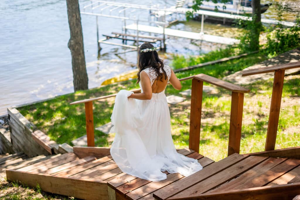 st. cloud bride elopement first look