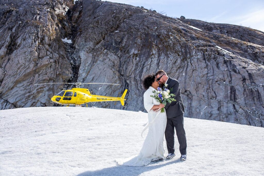 helicopter elopement photography