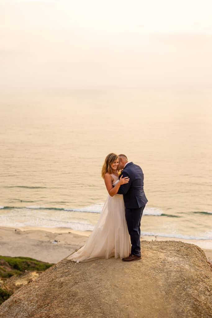 san diego beach california elopement